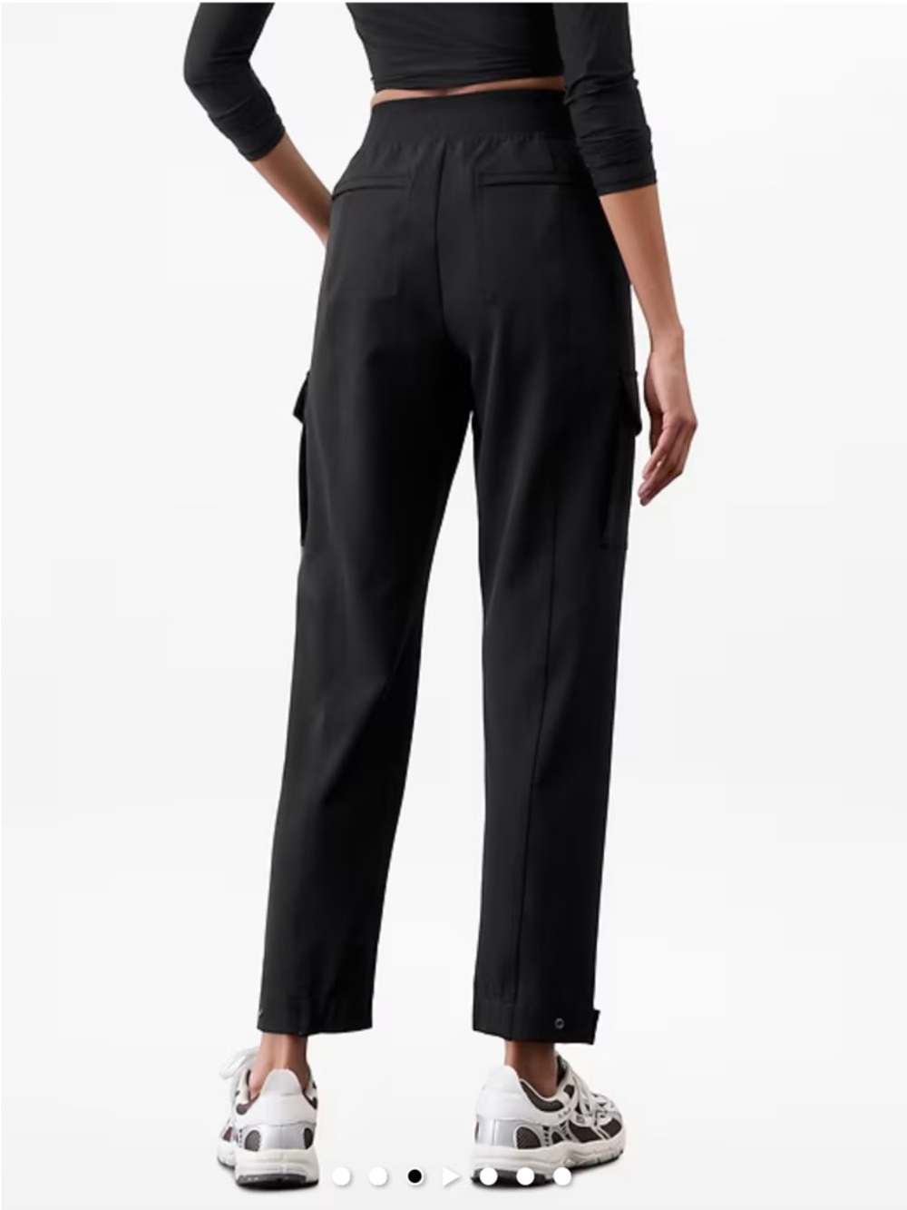 Athleta Endless High Rise Women’s Black Cargo Pants - Picture 2 of 12